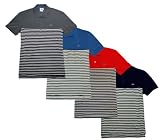 Lacoste Slim-Fit Color Block Striped Polo