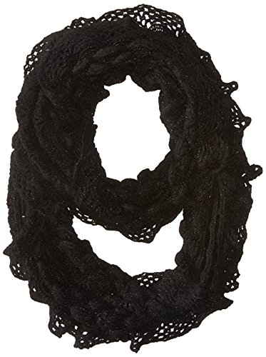 Betsey Johnson Women's Ruched Metallic Infinity Scarf