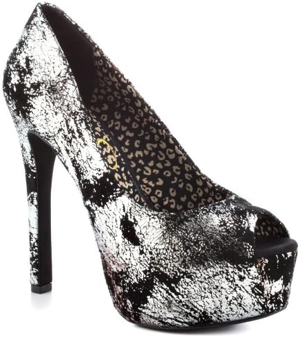 JESSICA SIMPSON Women's Carri (Graffiti Silver 8.0 M)
