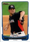 2012 Bowman Baseball Card #119 Josh Johnson - Miami Marlins (ENCASED MLB Trading Card)
