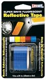 Incom RE185 1-Inch by 24-Inch Super Brite Fluorescent Reflective Tape, Blue