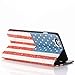 iPhone 6 Case, iPhone 6 Wallet Case Leather, ACO-UINT Premium PU Flag Pattern Leather Wallet Flip Case with Card Slots, Cash Compartment and Detachable Wrist Strap for iPhone 6 4.7