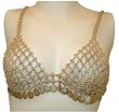 Gold Mesh Bra Cover with Row of Coins