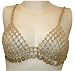 Gold Mesh Bra Cover with Row of Coins