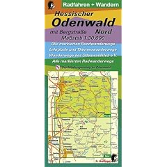 Hessischer Odenwald mit Bergstra�e - Nord 1 : 30 000. Radfahren + Wandern: Alle markierten Rundwanderwege Lehrpfade und Themenwanderwege Wanderwege ... Der Nibelungensteig im Odenwald 3. Auflage