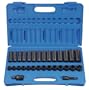 Grey Pneumatic Corp 1430MRD 1/2'' Drive Standard and Deep Length Metric Set - 30 Piece