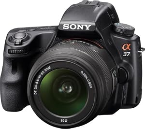 Sony Alpha SLT-A37K 16.1 MP Exmor APS HD CMOS Sensor DSLR with Translucent Mirror Technology and 18-55mm Lens (Black)