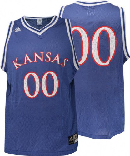 Kansas Jayhawks -No. 00- Basketball Jersey