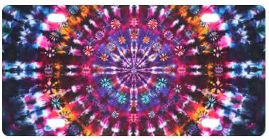 Tie Dye Mandala Metal License Plate for Car,Car Tag,Auto Tag 6" X 12"