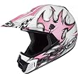 HJC Frenzy Youth Girls CL-XY MX Motorcycle Helmet w/ Free B&F Heart Sticker Bundle - MC-8