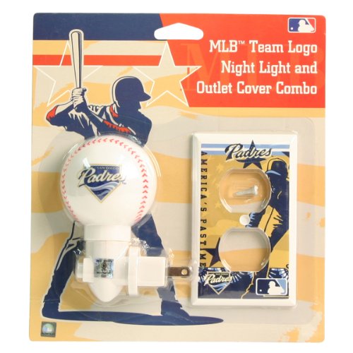 San Diego Padres Night Light / Outlet Cover Combo Set