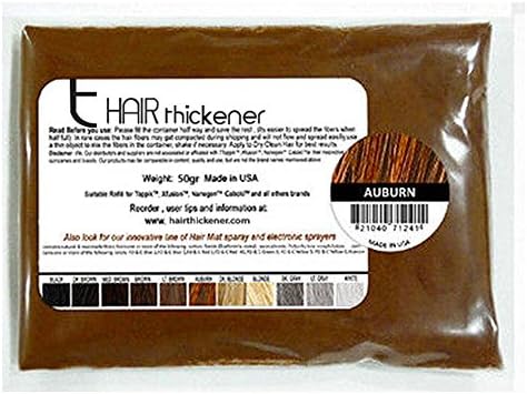 Keratin Refill Hair Building Fibers By Hair Thickener - 50 Grams. Refill Your Toppik Hair Building Fibers, Caboki Fibers , Miracle Hair, Bosley, Nanogen, and Samson Hair Thickening Fibers. Instant Restoration for Thinning Hair and Balding People. Top Grade. Color: (Black)