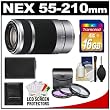 Sony Alpha NEX E-Mount 55-210mm f/4.5-6.3 OSS Zoom Lens with 16GB Card + NP-FW50 Battery + 3 UV/FLD/PL Filters + Accessory Kit for NEX-3, NEX-C3, NEX-5, NEX-5N & NEX-7 Digital Cameras