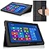 MoKo Slim Cover Case for Lenovo IdeaTab Lynx K3 / K3011 11.6 inch Windows 8 Tablet, BLACK (with Smart Cover Auto Wake/Sleep)