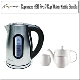 Capresso H2O Pro 7 Cup Water Kettle Brushed Chrome 276.04 Outfit