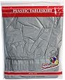 Party Dimensions Single Count Plastic Table Skirt, 29 by 14-Feet, Silver