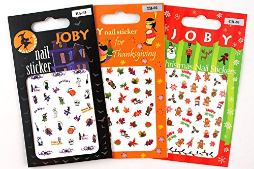 Joby Nail Art/stickers - Holiday #1 - Combo Pack