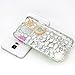 Mavis's Diary for Galaxy S5 Case 3D Handmade Crystal Butterfly and Flowers Rhinestone Diamond with Clear Hard Case Cover for Samsung Galaxy S5 I9600 & Cleaning Cloth (Blue Butterfly Green Case)
