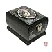 Mother of Pearl Asian Lacquer Wooden Black Bird Music Jewelry Case Trinket Keepsake Treasure Gift Bo