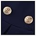 Miusol Women's Retro V Neck Navy Style Lapel Sleeveless Bridesmaid Swing Dress