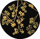 Safavieh Soho SOH316B Black 6 Round Handmade Area Rug Safavieh Soho SOH316B Black 6 Round Handmade Area Rug