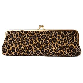 Full Beaded, Clutch, Metal Frame, Evening Bags - Tiger (61 18001)