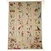 ABC English Alphabet Cue Cards Cavallini Papers Gift Wrap or Decoupage, 20 by 28 inches