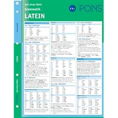 PONS Grammatik auf einen Blick. Latein