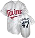 Francisco Liriano White Majestic MLB Home Navy Replica Minnesota Twins Jersey