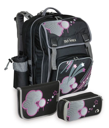 Tatonka Kinder Schulranzen School Buddy Set, black flower, 1896_286 Preisvergleich
