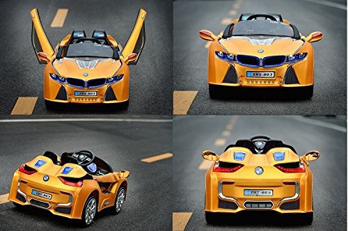 12V Super Sport Edition Ride On Car with LED WHEELS +Remote Control + MP3 + Opening Doors