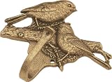 Hook, chickadee, Antique Brass, 1 1/2 projection, 3 7/16 o.a.