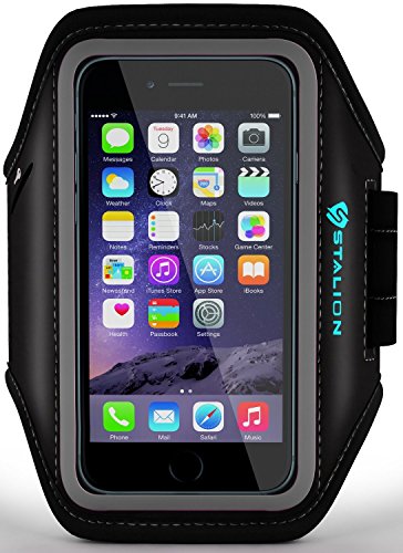 iPhone 5 5S 5C SE Armband: Stalion Sports Running & Exercise Gym Sportband (Jet Black) Water Resistant + Sweat Proof + Key Holder iPhone 5 5S 5C SE Armband: Stalion Sports Running & Exercise Gym Sportband (Jet Black) Water Resistant + Sweat Proof + Key Holder