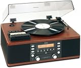 Teac LP-R500 Plattenspieler (CD-Player, FM-Tuner) braun/schwarz