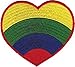 Application DSX Love Rainbow Heart Patch