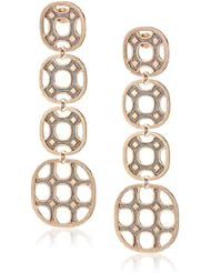 Rebecca "Seventies" Bronze Yellow gold with Glam Film Earrings