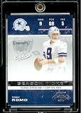 2007 Playoff Contenders # 27 Tony Romo - Dallas Cowboys - NFL Football Trading Card in Protective Display Case