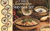 7 Piece Sorrento Serving Set Bowls Hand Painted