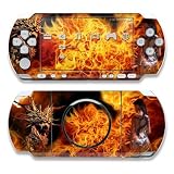 Dragon's Breath Design Decorative Protector Skin Decal Sticker for PSP-3000