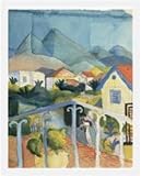 St. Germain Bei Tunis art print 50x40cm by August Macke