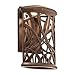 Kichler Lighting 49249AGZ LED Maya Palm 13-1/2-Inch Light Outdoor LED Wall Lantern, Aged Bronze