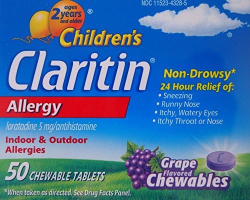 Claritin Children's Nd Chewable Grape Tablets 100 Count