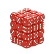 Chessex Opaque 12mm d6 Red w/White Dice Block 36 Dice