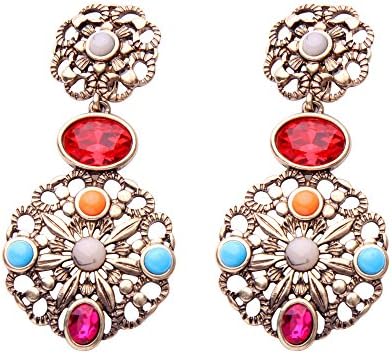Colorful Resin Statement Bohemia Ethnic Earring For Women