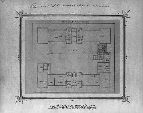 First,second floor plan,imperial high school,Edirne