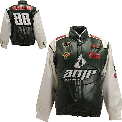 Buy Chase Authentics Dale Earnhardt, Jr. Amp Energy Faux Leather Replica Jacket Youth by Chase Authentics
