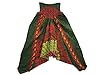 Belly Dance Pant Women's Gypsy Green Printed Boho Hippy Trippy Harem Pants