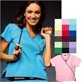 Dickies - Dickies Medical Uniforms Mini Wrap Top LONG Scrub