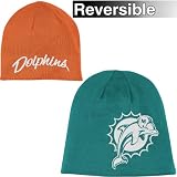 Reebok Miami Dolphins Women's Reversible Knit Hat One Size Fits All