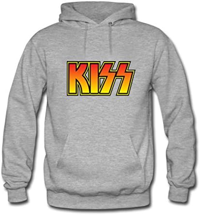 Jeff Phuon Mens Cartoon KISS Band Grey hoodies Size XXXL